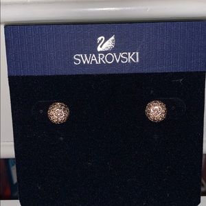 Swarovski rose gold earrings